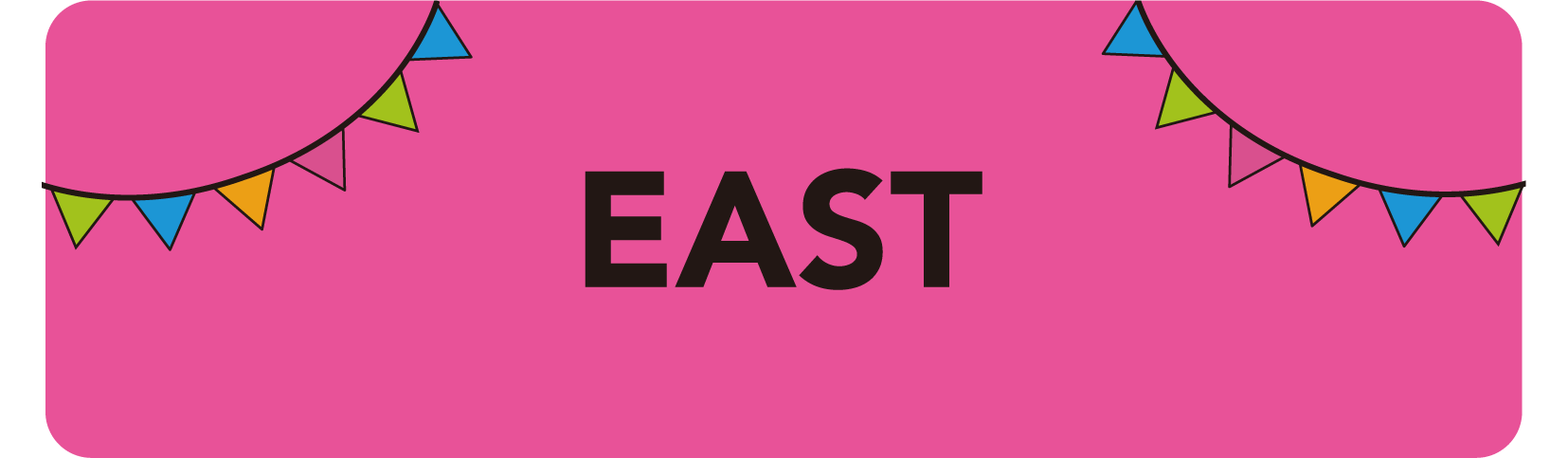 east