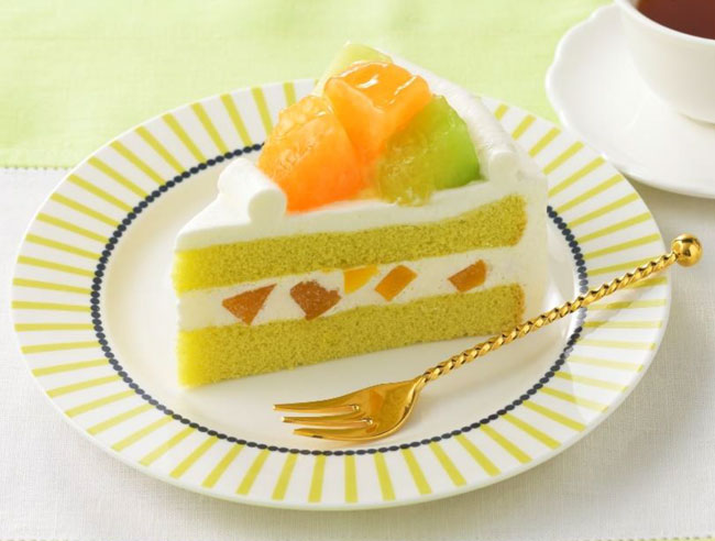 2種メロンのショートケーキ