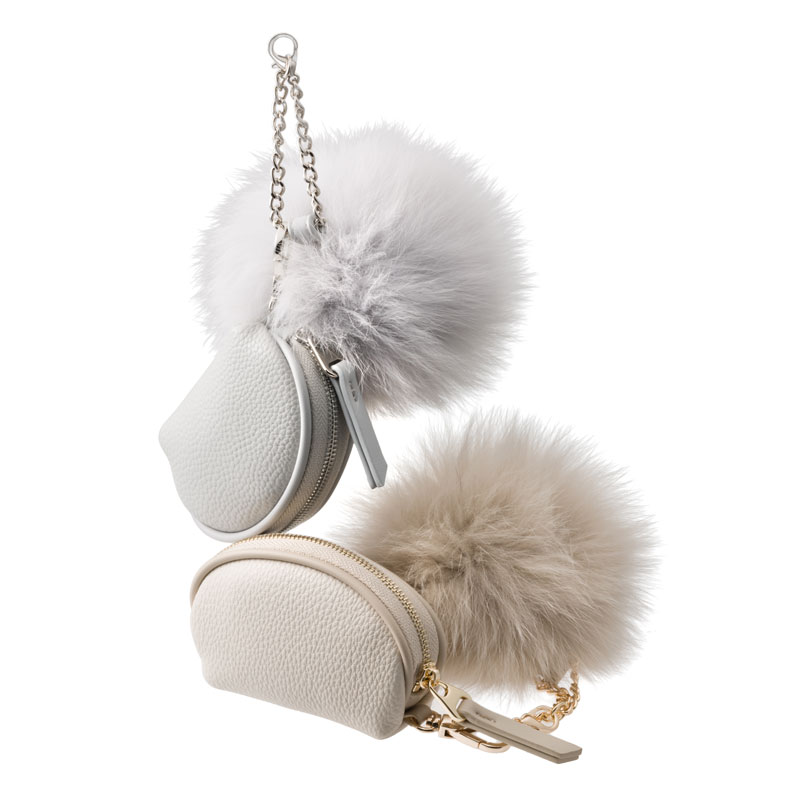 ファー＆ポーチチャーム